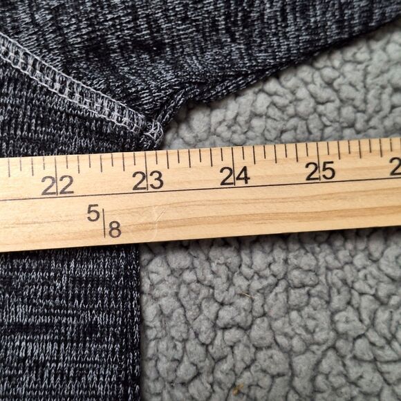 Eddie Bauer 1/4 Zip Pullover Sweater Men's Size Large Striped Black/Gray - Picture 9 of 9